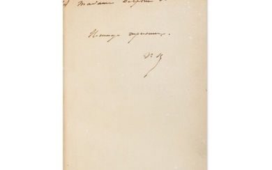 Les Orientales. Paris,1829. Édition originale avec envoi à Mme de Girardin (rel. de Thierry, sr de Petit-Simier), Hugo, Victor