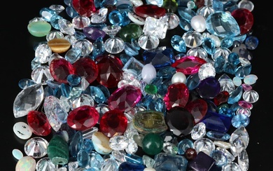 Loose Gemstones Including Ruby, CZ, Amethyst
