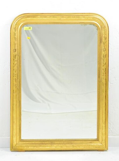 Louis Philippe Style Gold Gilt Framed Mirror
