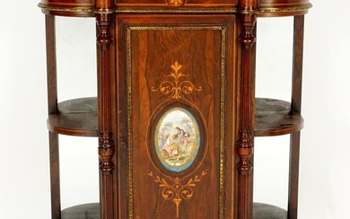 Louis XVI French Inlaid Rosewood Cabinet