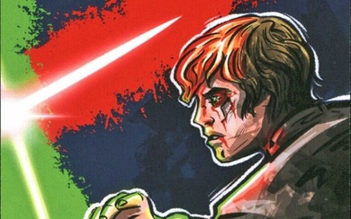 Luke Skywalker Bam! Pop Culture Artist Select Fan Art Card #27/2500 Un-signed