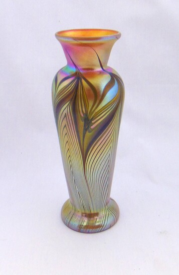 Lundberg art glass vase