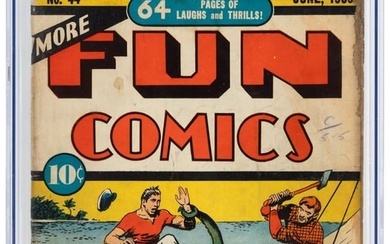 MORE FUN COMICS #44 * 10 on Census, Only 3 Reported Sales