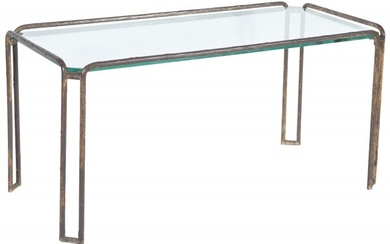 Maison Jansen Bronze and Glass Low Table