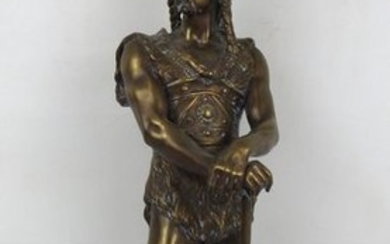 Marcel DÉBUT (1865-1933): Vercingétorix. Proof in bronze with...