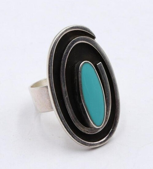 Mexican Sterling Silver & Turquoise Ring