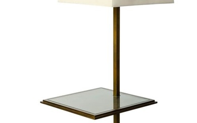 Mid Century Patinated Bronze Floor Lamp