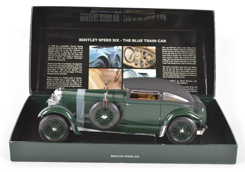 Minichamps 1:18 scale Bentley Speed Six - The Blue Train Car model 