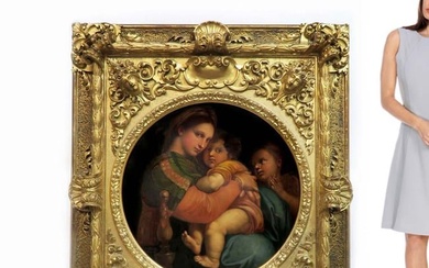 Monumental O/C After Raffaello Sanzio (Raphael),19th C.