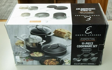 NEW IN BOX EMERIL LAGASSE 11-PIECE COOKWARE SET