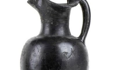 OINOCHOE A ROTELLE ETRUSCA IN BUCCHERO VII - VI secolo