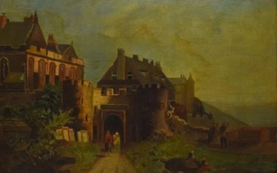 Oil on Canvas Village Landscape 1826