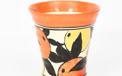 Oranges and Lemons' a Clarice Cliff small vase,...