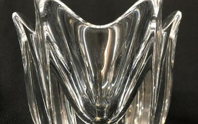 Orrefors Sweden Art Glass Crystal Vase, Bowl