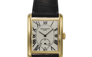 PATEK PHILIPPE, REF. 5014, GONDOLO, A FINE 18K YELLOW GOLD WRISTWATCH WITH SUBSIDIARY SECONDS