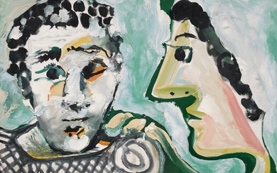 Pablo Picasso Têtes d'homme et de femme
