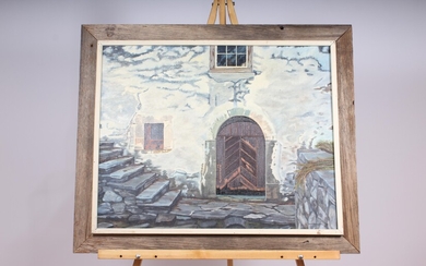 Painting by L. Warmkessel of Fort Zeller