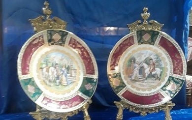 Pair of porcelain plate