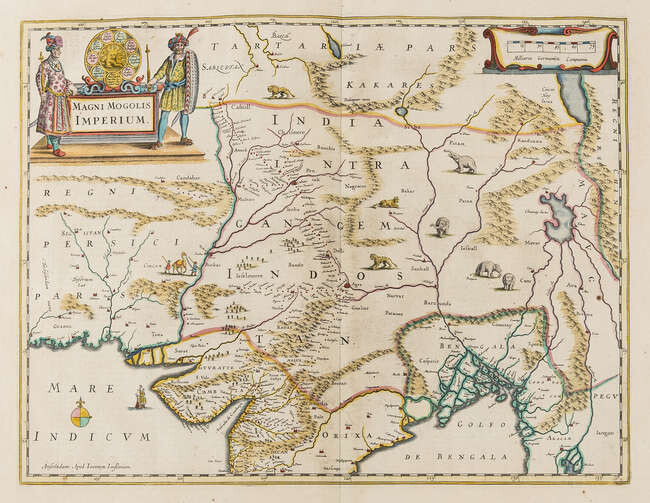 Pakistan, Afghanistan & Northern India.- Jansson (Jan) Magni Mogolis Imperium, [c. 1650].