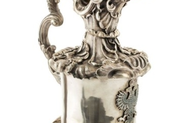 Pavel Akimov Ovczynnikov, Moscow, A neo-rococo pitcher with a two-headed eagle, 1892