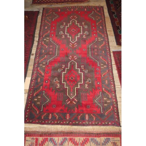 Persian Pure Wool Rug Repeated Border Decoration Approximate...