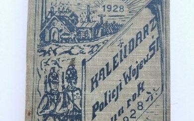 Polish Police calendar book from year 1927
