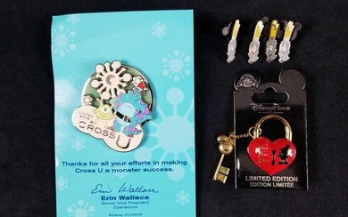 RARE Limited Edition Disney Mickey Heart and Key Pin