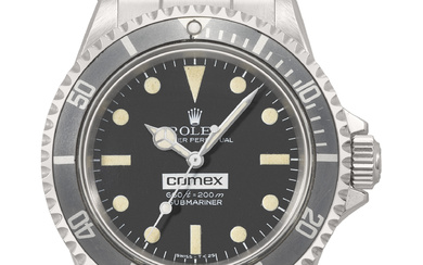 ROLEX. AN EXCEEDINGLY RARE AND EARLY STAINLESS STEEL AUTOMATIC WRISTWATCH...