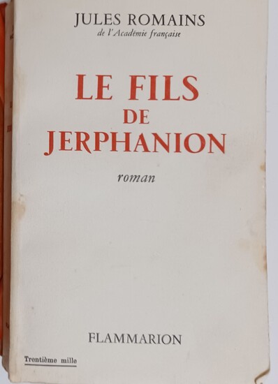 ROMAIN (Jules). Le fils de Jerphanion. Edité... - Lot 44 - Villanfray & Associés