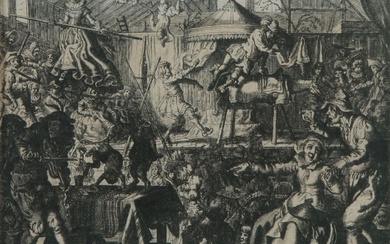 Robert VAN AUDENAERD (1663-1743) Pantomine Eau... - Lot 44 - Pescheteau-Badin