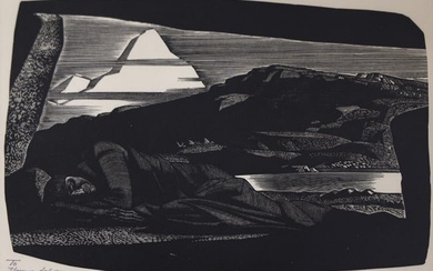 Rockwell Kent ''Northern Night'' 1930 Wood Engraving