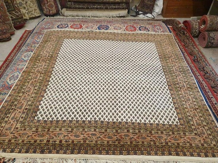 Room Size Square Indo Persian Mir Gul Carpet Rug