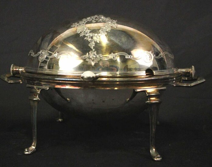 SILVER PLATED DOMED SERVING DISH