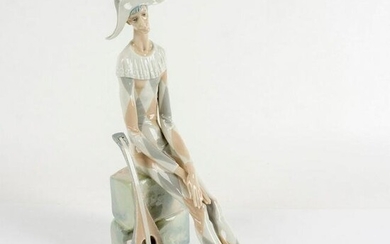 Sad Harlequin 1004558 - Lladro Porcelain Figurine