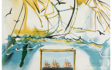 Salvador Dalí (1904-1989), American Yachting Scene, from Currier & Ives as Interpreted by Salvador Dalí (1971)