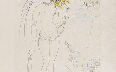 Salvador Dali (1904-1989) Venus et L'Amour (from Mythologie Nouvelle) (Field 1-8-D; M&L 483b)