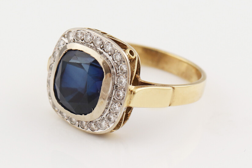 Saphir Ring, um 1930