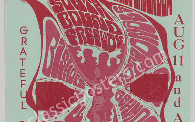 Scarce 1967 Grateful Dead Grande Ballroom Handbill