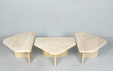 Set coffee tables/marble side tables.
