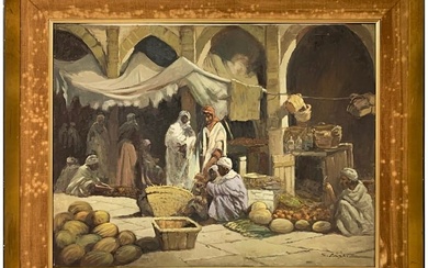 Signed S. LASKI Orientalist Oil on Canvas
