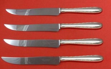 Silver Flutes by Towle Sterling Silver Steak Knife Set 4pc Texas Sized Custom