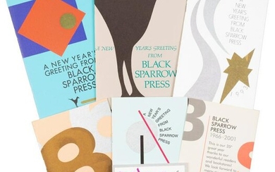 Six Black Sparrow Press New Year's Greetings and a