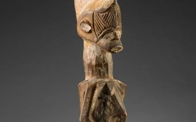 Small seated female shrine figure - Nigeria, Igbo