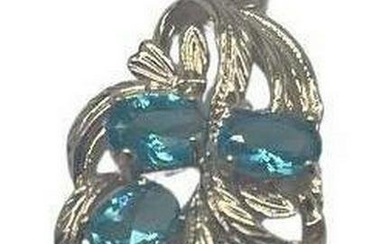 Stunning Bright Blue Gemstone Pendant
