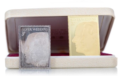 THE ROYAL WEDDING STAMP REPLICA CASED SET