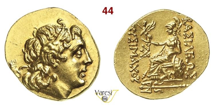 TRACIA LISIMACO (323-291 a.C.) Statere Byzantion D/ Testa diademata di...