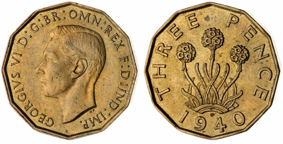 The 'Haddenham' Collection of English Coins | George VI (1936-52), (17) Threepence, Nickel Bras...