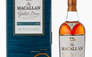The Macallan 12 Year Old Ghillies Dram 40.0 abv NV (1 BT70)