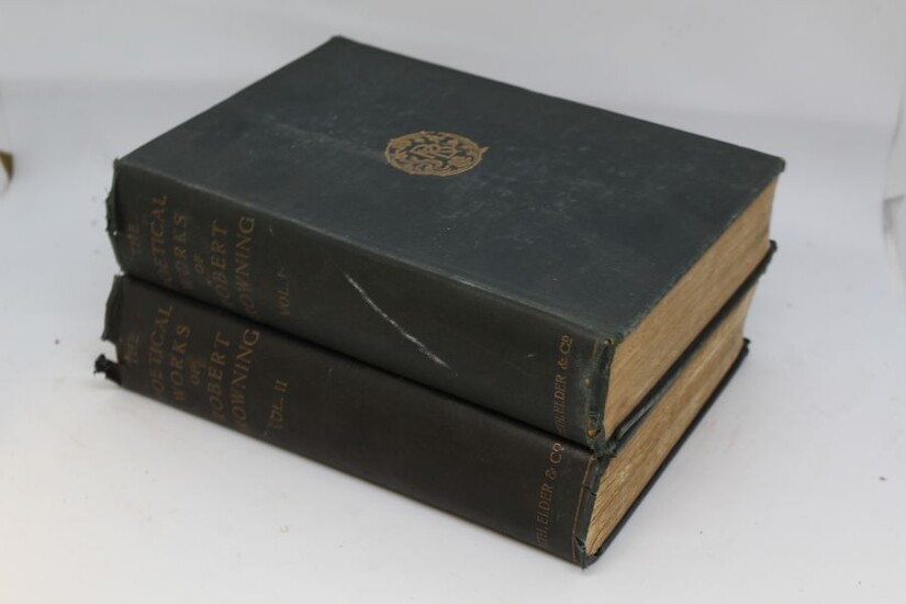 The Poetical Works of Robert Browning, with portraits, in two volumes, London 1901, Smith, Elder &