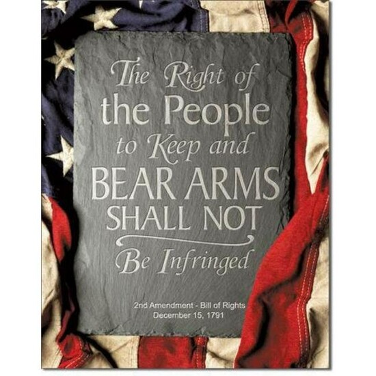 The Right Of The People, 2nd Amendment Metal Pub Bar